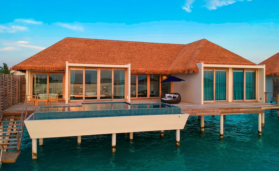 OVERWATER VILLA - POOL AND LAGOON VIEW