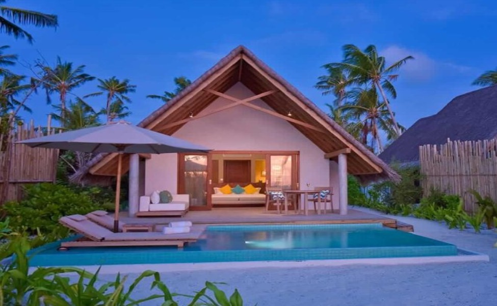 POOL BEACH VILLA SUNSET